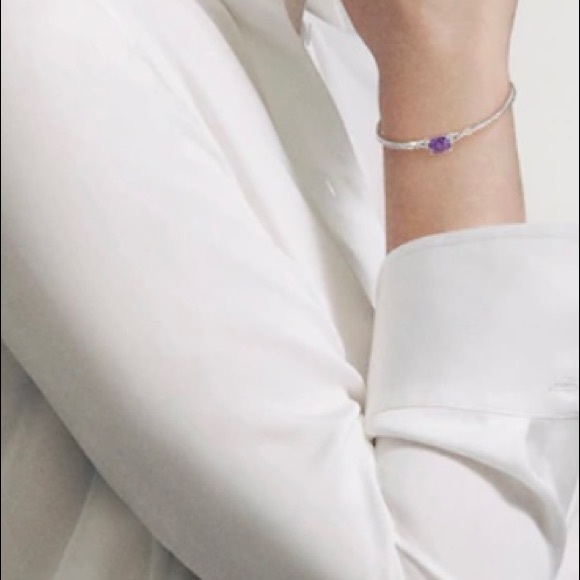 David Yurman Bracelet with Amethyst and Diamonds. - Picture 5 of 6